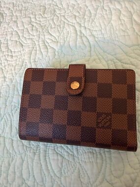 Louis Vuitton Damier Ebene Vien Brown Check Wallet